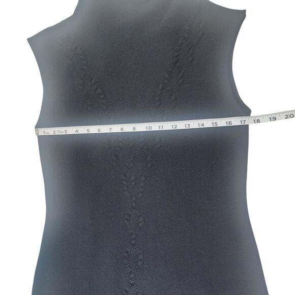 WHIM Cashmere Blend Black Knit Dress Women's SZ M - Picture 6 of 13